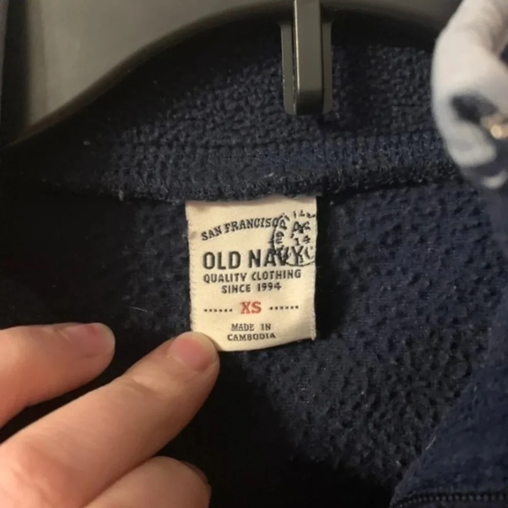 Quarter zip old navy navy blue Sweater XS